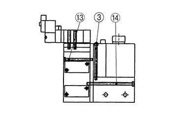Components: valve unit + vacuum pressure switch / filter unit
