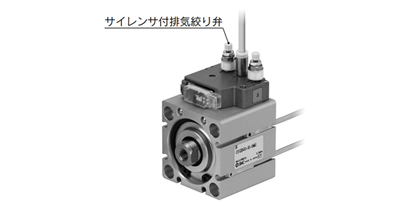 Metering Valve With Silencer ASN2 Series mounting example