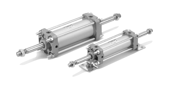 CA2W□H Series Air-Hydro Type Cylinder, Double Acting, Double Rod external appearance