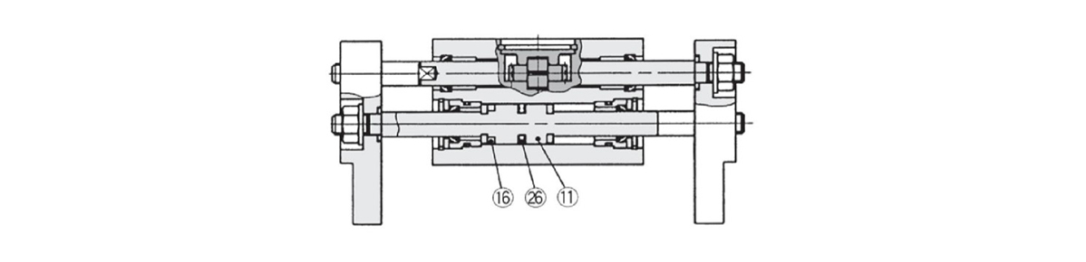 ø10 (bore size 10 mm) structure drawing