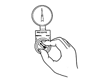 NORMAL position indicates line pressure