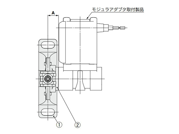 E210/310/410 series mounting dimensional drawing