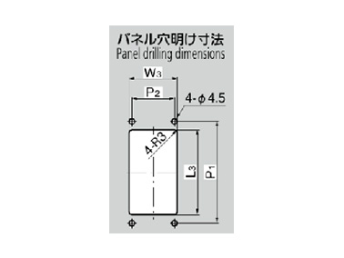 Panel hole drilling dimensions