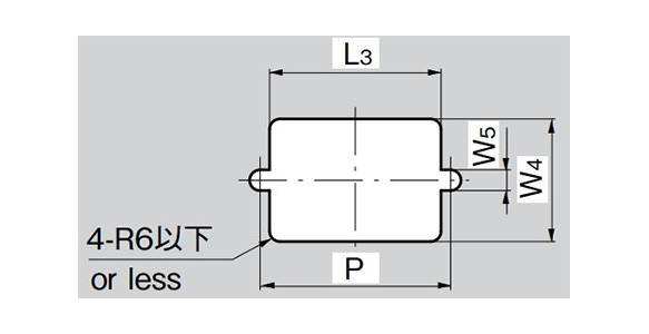 Panel hole drilling when mounting from the panel surface (screw fastening)