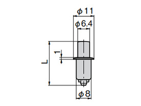 CP-536-2/3 plug part dimensional drawing (mm)