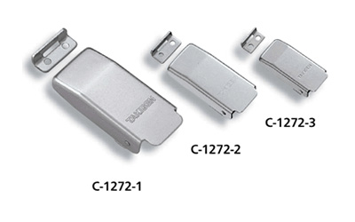 C-1272-1 to 3 external appearance Streamlined design with mount and mechanism not visible externally. Excellent corrosion resistance. Ideal for switchboards, control panels, measuring equipment, etc. · Materials: stainless-steel plate (SUS316) · Surface finish: gloss barrel polishing