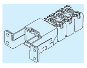 Silveyer, cable storage openable cover type, KSH-L type, TS type flange mounting bracket external appearance drawing
