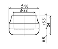 Drawing of CREFORM parts cap EF-1203A