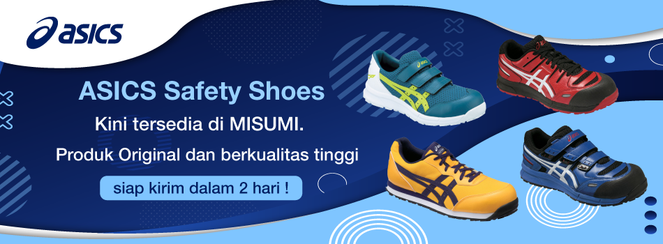 ASICS Sepatu Safety kini tersedia di MISUMI. Diskon Langsung hingga 40%