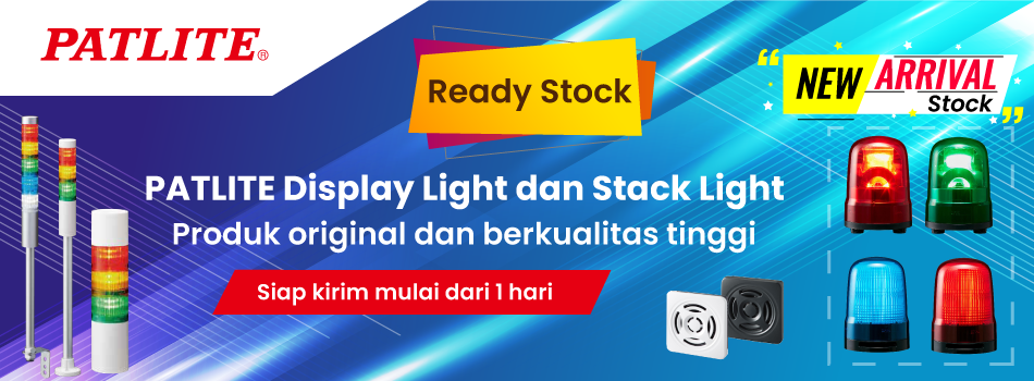 PATLITE Beacon Lampu Rotary ready stock diskon spesial s.d 20% hanya s.d 5 Jun 2021
