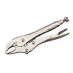 Curved Jaw-Type Locking Pliers (with Wire Cutter)
