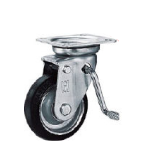 Pressed Caster JB Type Swivel Axle with Bearings (Brakes)
