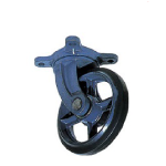 Cast Iron Casters (Rubber Wheels) Swivel