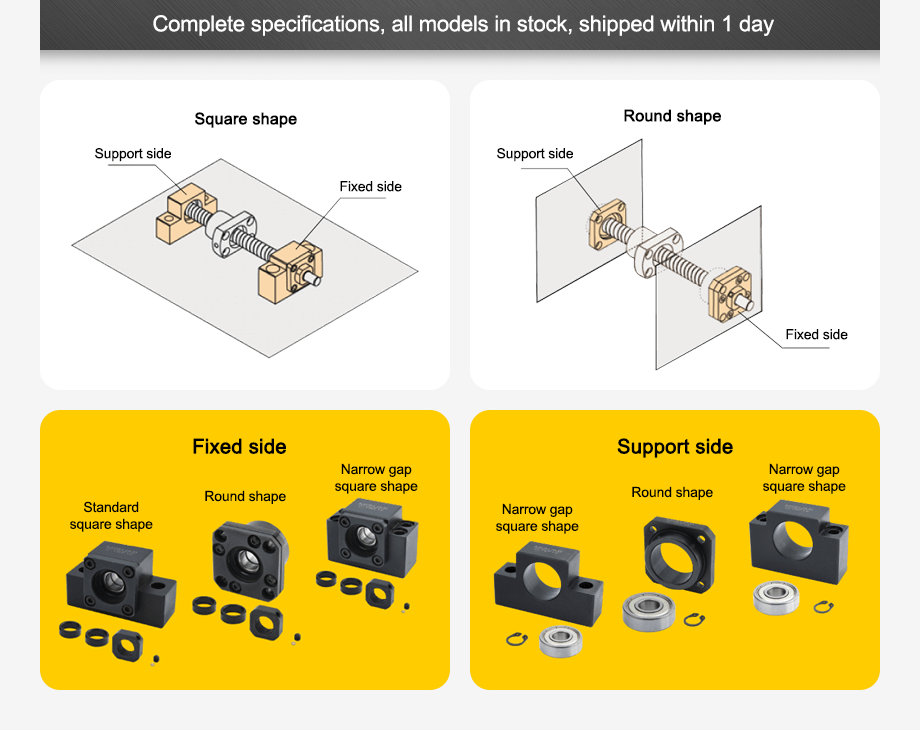 Complete specifications, all models in stock, shipped within 1 day