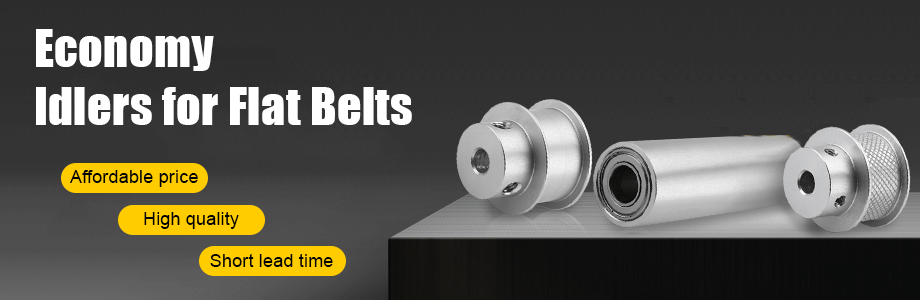economy idlers for flat belts