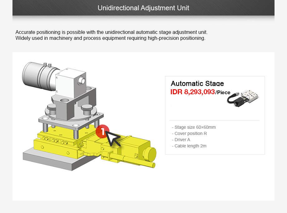 unidirectional adjustment unit