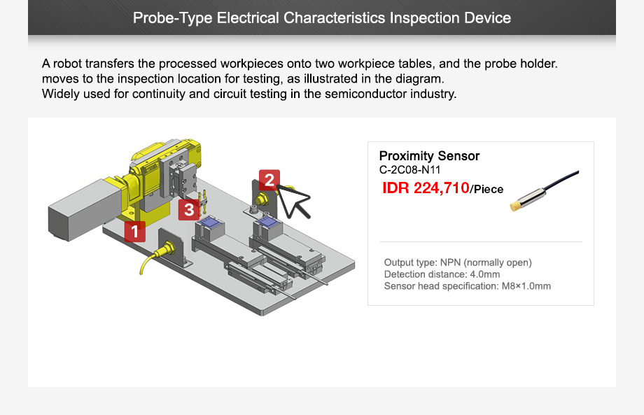 probe type electrical characteristics inspection device