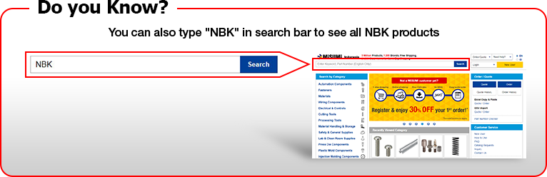 Do you Know? You can also type 'NBK' in search bar to see all NBK products